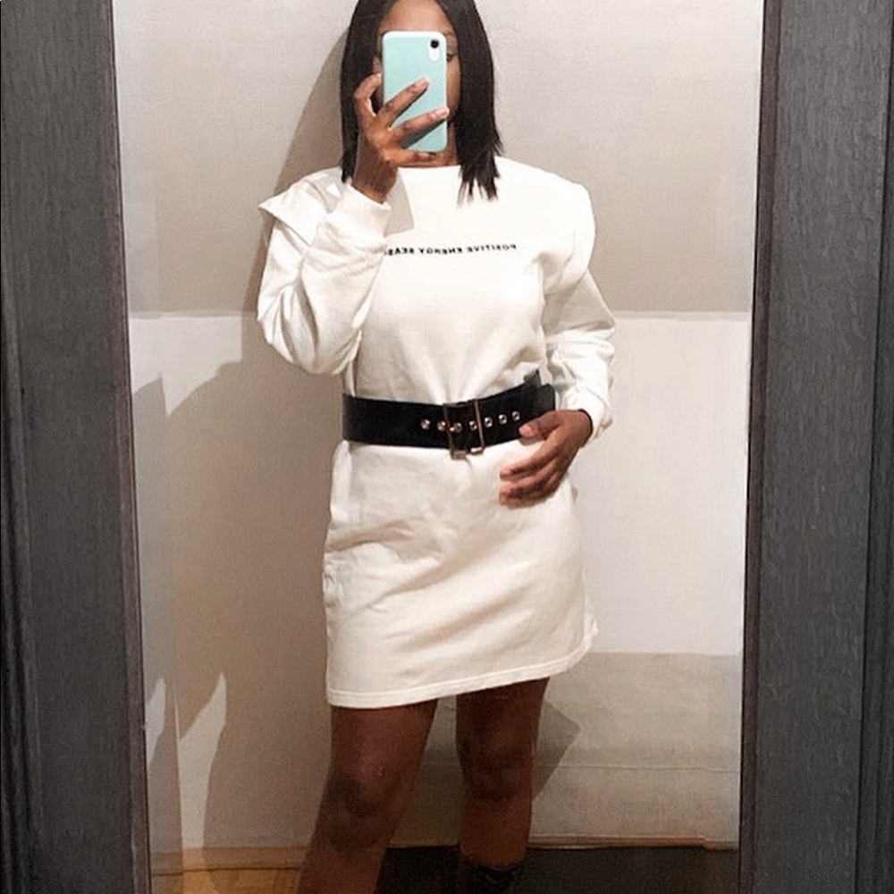 Zara print plush dress Bloggers favorite - Picture 2 of 8